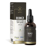 Vitamin D3K2 2000 iu Premium Vegan MENAQ7® AURA HERBALS